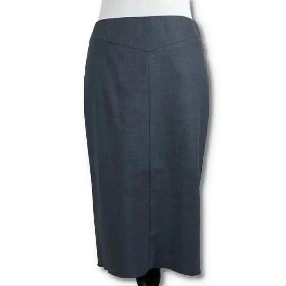BCBG maxAzira womens skirt size 0 navy blue mermaid career